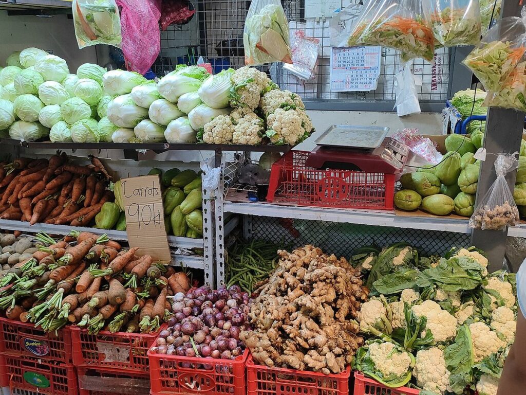 Fresh Vegetables display in Iloilo Terminal Public Market 02