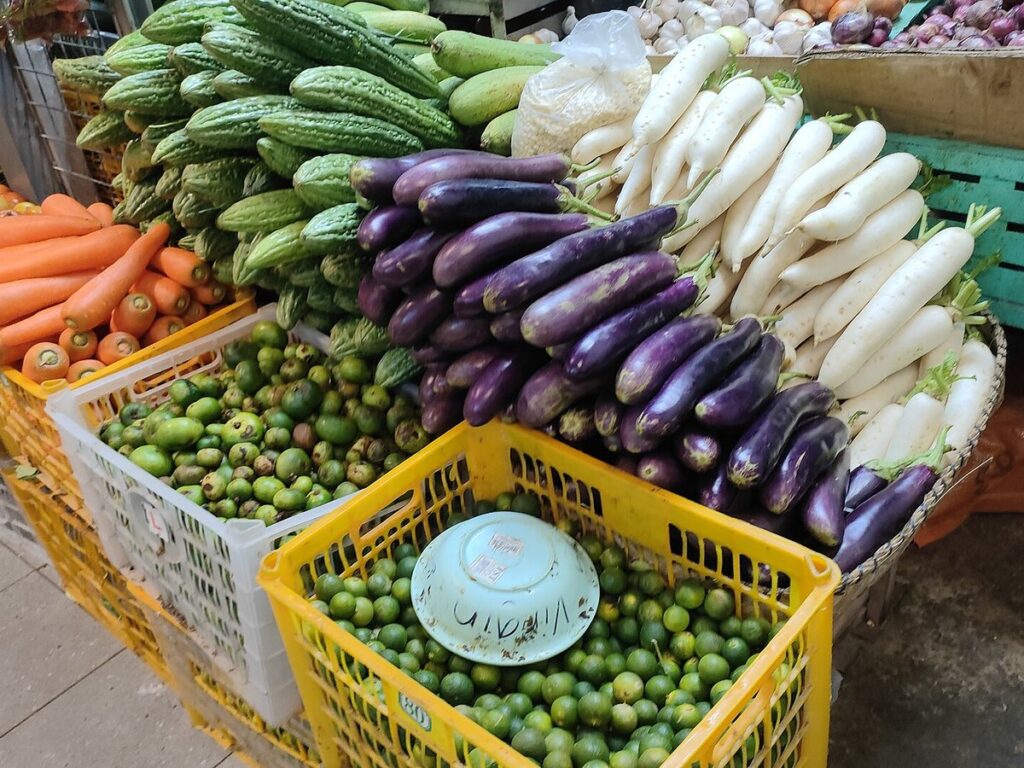 Fresh Vegetables display in Iloilo Terminal Public Market 01